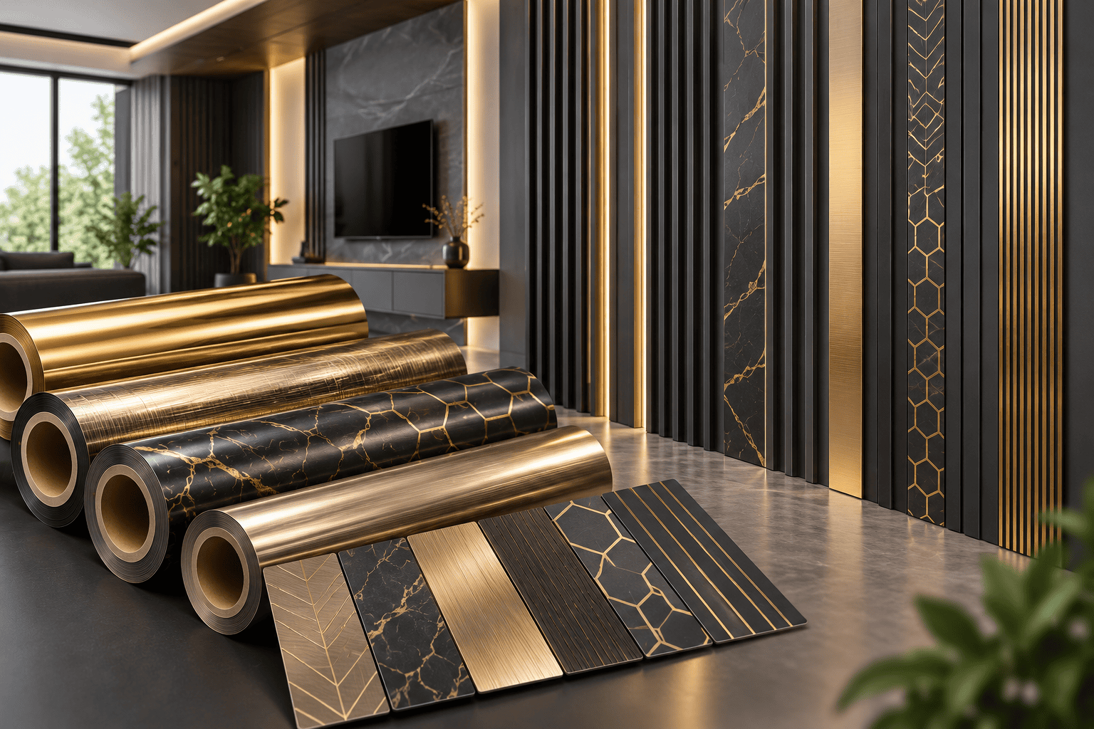 HTF heat transfer film for charcoal louvers and WPC panels – TopDecor