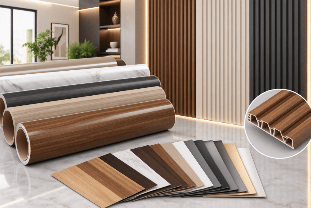 Heat transfer film on fluted panels – TopDecor
