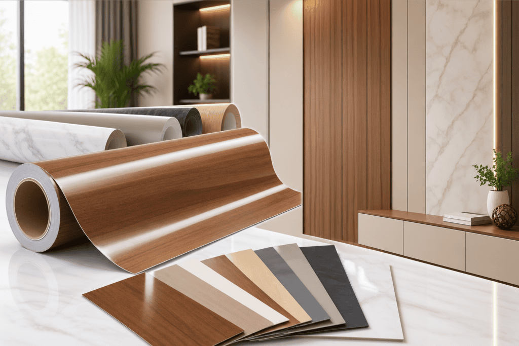 PVC decor film wall panels and cladding