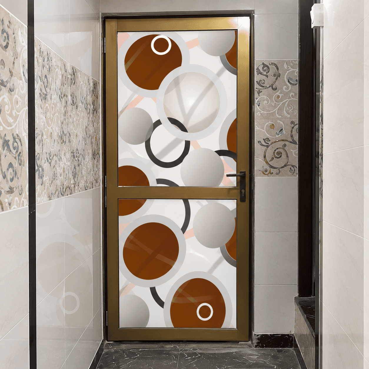 Aluminium door with PETLAM decorative film – TopDecor