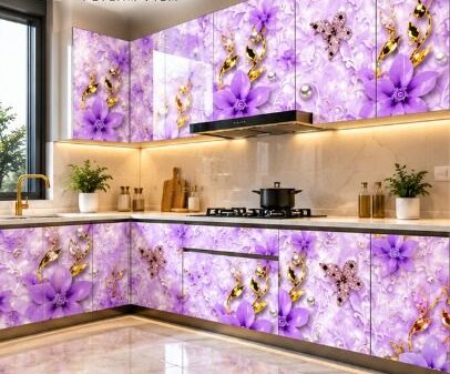 Matte and soft-touch PETLAM film on kitchen cabinets – TopDecor